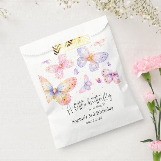 Sachets En Papier Papillon rose pourpre Fille Tous les âges Annivers (Scellé)