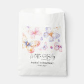 Sachets En Papier Papillon rose pourpre Fille Tous les âges Annivers (Devant)