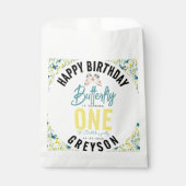 Sachets En Papier Papillon Whimsical Floral 1er anniversaire (Devant)