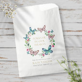 Sachets En Papier Papillon Wreath Funeral Seed Packet
