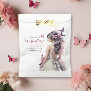 Sachets En Papier Papillons rose Mariage Floral Fête des mariées
