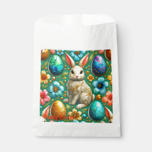 Sachets En Papier PÂQUES BUNNY Joyeux Pâques ~ OEufs de lapin Favori