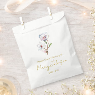 Sachets En Papier Paquet de graines de magnolia simple pour funérail