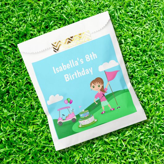 Sachets En Papier Par-Tee Chibi Fille Anniversaire Golf Party