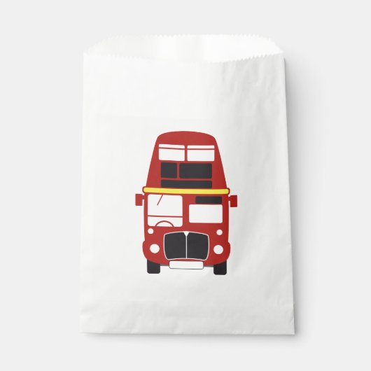 Sachets En Papier Paris bus party pour le sac | sac de faveur (Devant)