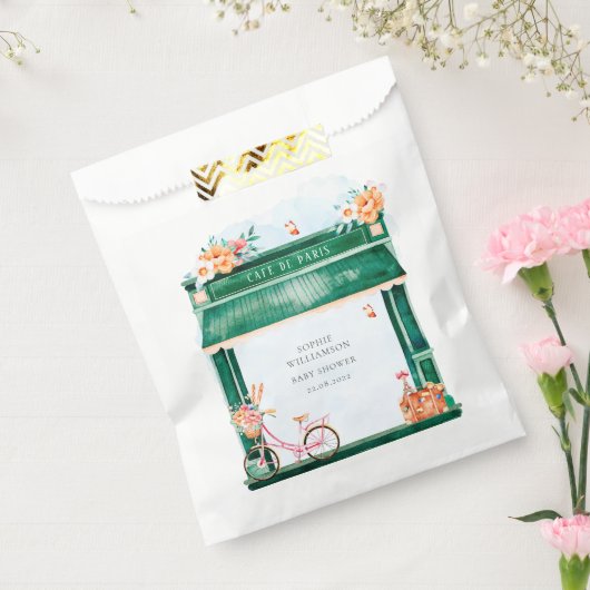 Sachets En Papier Paris Café Boulangerie Aquarelle Favoriser Sac (Scellé)