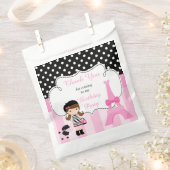 Sachets En Papier Paris Tour Eiffel Brunette Girl (Coupé)