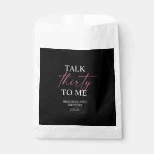 Sachets En Papier Parlez 30 à moi Décor
