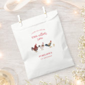 Sachets En Papier Parti Anniversaire de enfant de poulet rustique (Coupé)