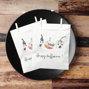 Sachets En Papier Parti Citrouille éffrayant   Bonne Halloween