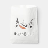 Sachets En Papier Parti Citrouille éffrayant | Bonne Halloween (Devant)