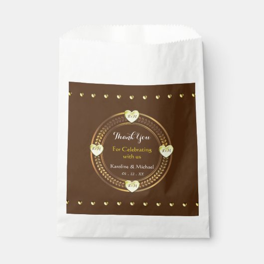 Sachets En Papier Parti de l'événement Mariage (Devant)