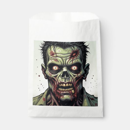 Sachets En Papier Parti d'Halloween Zombie (Devant)