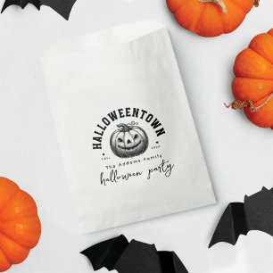 Sachets En Papier Parti éffrayant Citrouille Jack-o'-lantern Hallowe