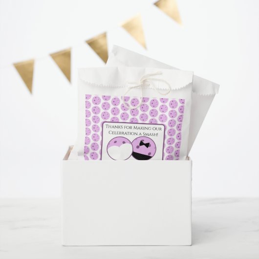 Sachets En Papier Parti Personnalisé Pré-Mariage Pickleball Lavender (Fête)