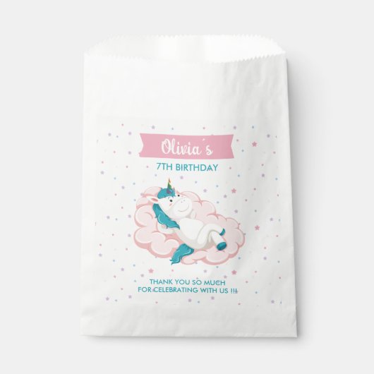 Sachets En Papier Parti Unicorns (Devant)