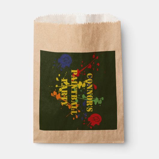 Sachets En Papier Parti Vert de l'Armée de terre (Devant)