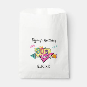 Sachets En Papier Partie colorée des années 80