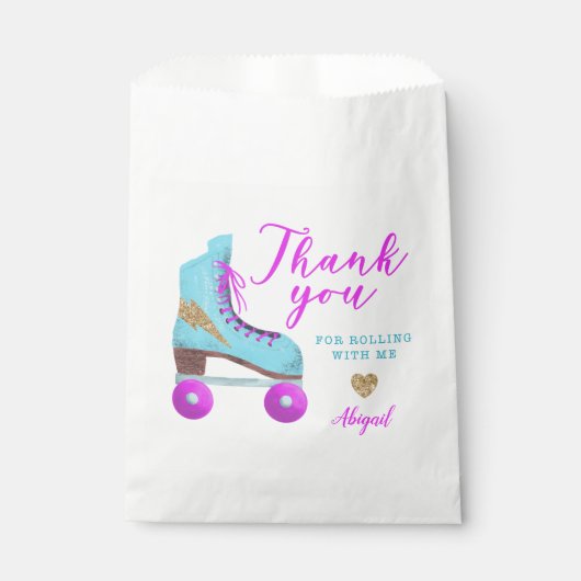 Sachets En Papier Partie de patinage super à rouleaux (Devant)