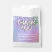 Sachets En Papier Parties scintillant arc-en-ciel gouttes Fille fête (Devant)