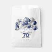 Sachets En Papier Parties scintillant Bleu Blonde Argent Favoriser 7 (Devant)