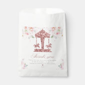 Sachets En Papier Parties scintillant Carrousel Anniversaire Personn (Devant)