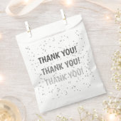 Sachets En Papier Parties scintillant d'argent pour les enfants (Coupé)