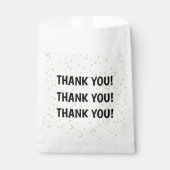 Sachets En Papier Parties scintillant d'or Nouvel An noir (Devant)