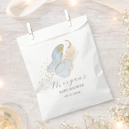 Sachets En Papier Parties scintillant magique Abstrait Baby shower M (Coupé)