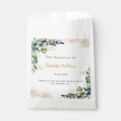 Sachets En Papier parties scintillant mariage de verdure eucalyptus  (Devant)