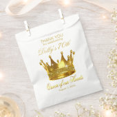 Sachets En Papier Parties scintillant Reine de nos coeurs 70e annive (Coupé)