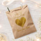 Sachets En Papier Parties scintillant Reine de nos coeurs 80e annive (Coupé)