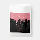 Sachets En Papier Parties scintillant rose goutte étincelles Girly S (Devant)