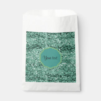 Sachets En Papier Parties scintillant Turquoise