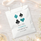 Sachets En Papier Parties scintillant turquoise Las Vegas Mariage Fa (Coupé)