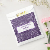 Sachets En Papier Parties scintillant violet Faux, texture Look avec (Scellé)