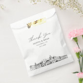 Sachets En Papier Pasadena Mariage Skyline Sac Favonalized Personnal (Scellé)