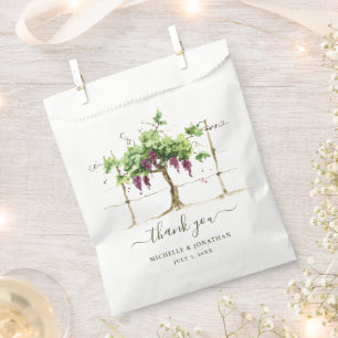 Sachets En Papier Paso Robles Vignoble Vignoble Mariage Faveurs Cade