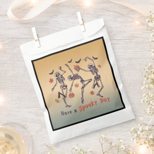 Sachets En Papier Passe Une Éffrayante Journée ! Skeletons d'Hallowe (Coupé)