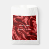 Sachets En Papier Passion Rouge Romantique Faux Satin Mariage (Devant)