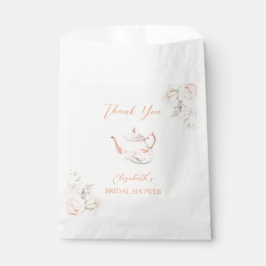 Sachets En Papier Pastel Blooms Bridal Tea Party (Devant)