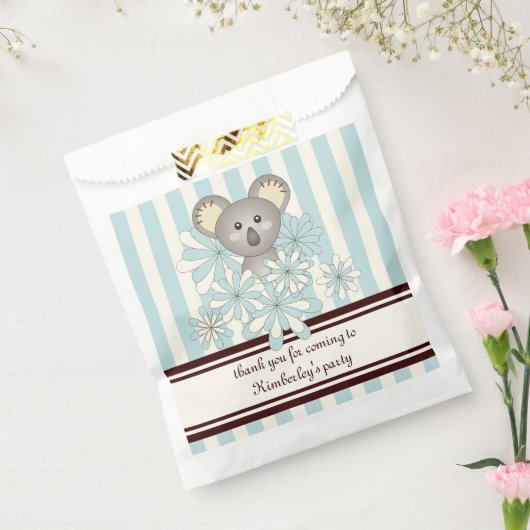 Sachets En Papier Pastel Blue Koala Anniversaire de enfant / Bébé ga (Scellé)