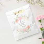 Sachets En Papier Pastel Blush Fête des mariées Favoriser le sac Lov (Scellé)