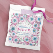 Sachets En Papier Pastel bohème Floral rose bleu doux 16