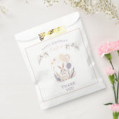 Sachets En Papier Pastel Boho Rabbit et Ballons Anniversaire (Scellé)