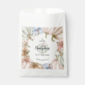 Sachets En Papier Pastel Citrouilles Baby shower neutre pour les fem (Devant)