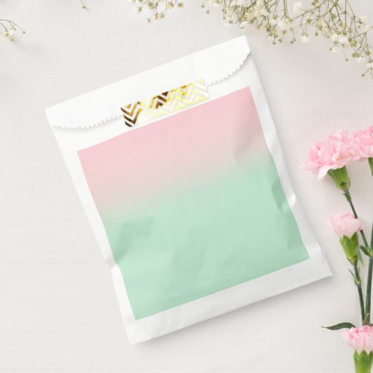 Sachets En Papier Pastel esthétique Muet Gradient Rose Mint Vert (Scellé)
