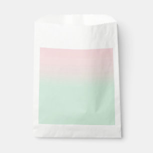 Sachets En Papier Pastel esthétique Muet Gradient Rose Mint Vert