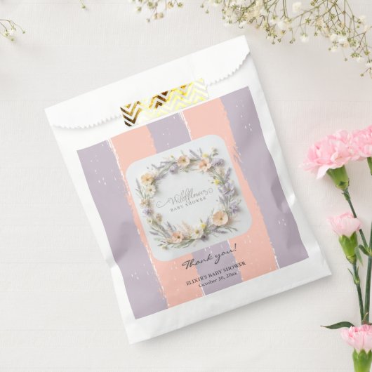Sachets En Papier Pastel Gender Neutral Wildflower Baby Shower (Scellé)