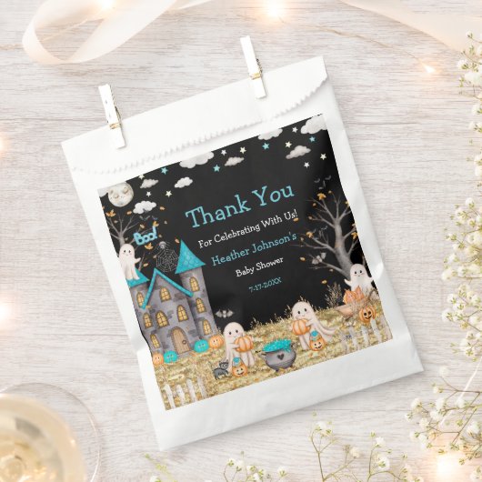 Sachets En Papier Pastel Halloween Little Boo Boy Baby shower (Coupé)